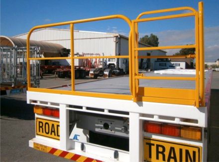 Truck Ladders Australia - Rear Semi Ladder Folded Up